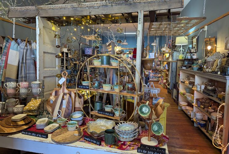 Interior of a store with all kinds of home goods